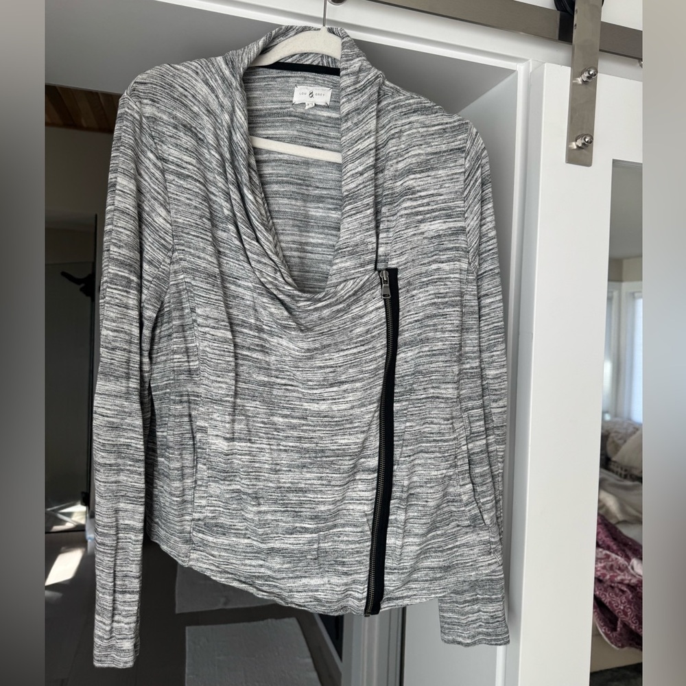 Lou & Grey Cowl Neck Jacket with Zipper